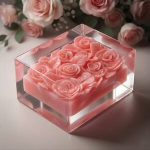 JVROSE ORGANIC HANDMADE TRANSPARENT SOAP - MELON PINK 🍉